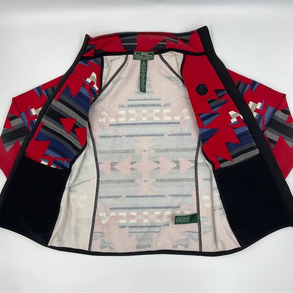 Ralph Lauren Active Tribal Aztec Print Quilted Full Zip Lightweight Jacket XS - Picture 9 of 16